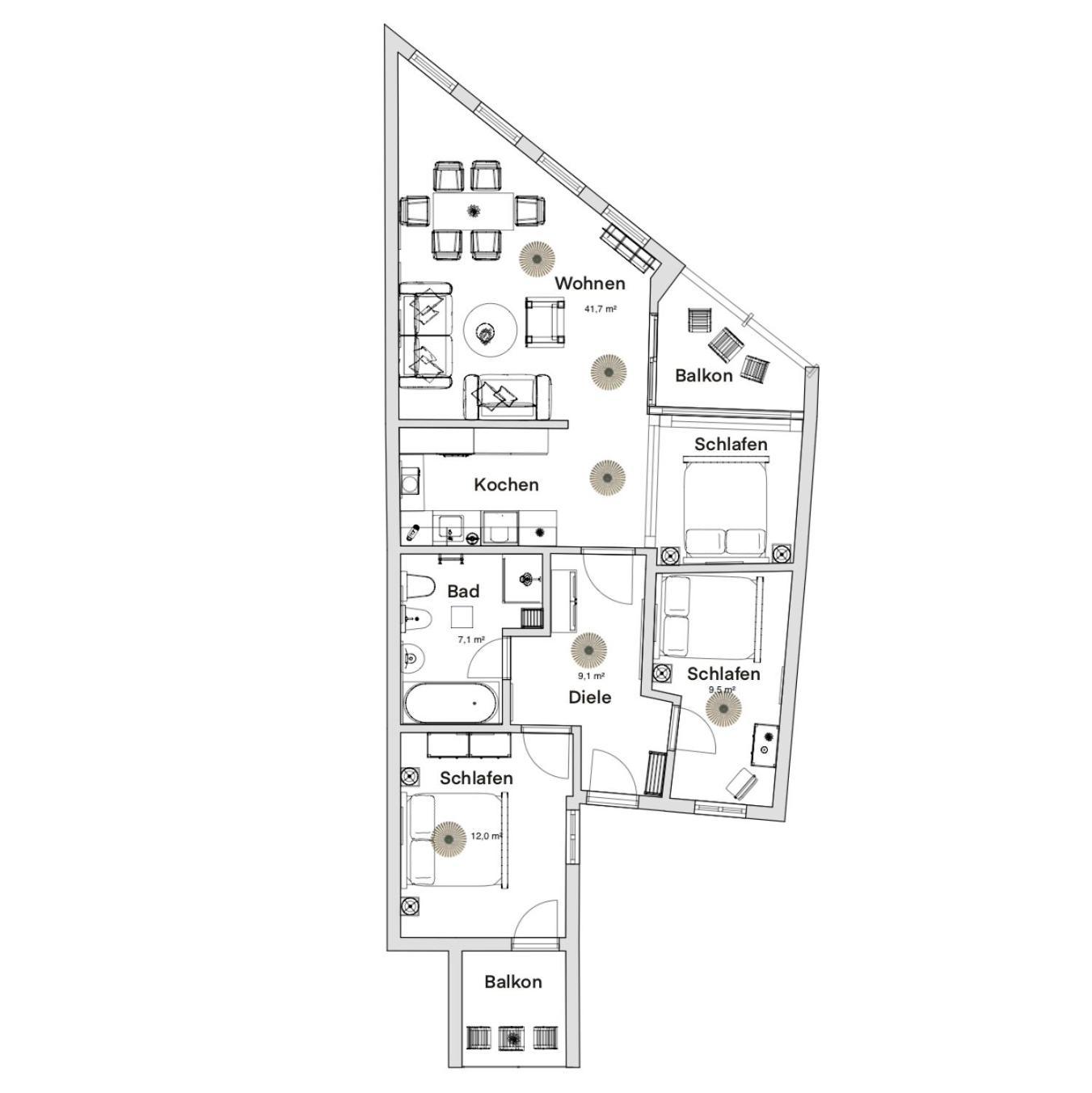 דרזדן Pineapple Apartments Palais Am Neumarkt - 90 Qm - 1X Free Parking מראה חיצוני תמונה